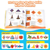 Origami Kit for Kids Ages 5-8 8-12, 260 Sheets Origami Paper with 99 Patterns and Guiding Book, Funtopia DIY Craft Art Projects Supplies for Boys Girls, Travel School Vacation Activities Toy Funtopia