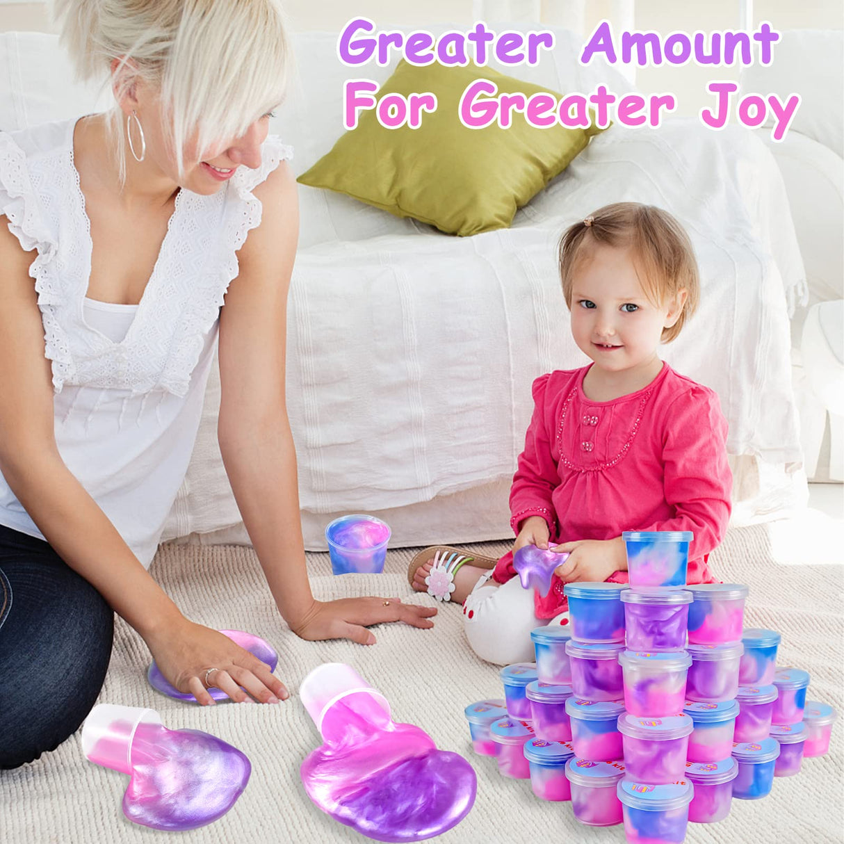 36 Packs Unicorn Slime Kit, Unicorn Party Favors for Kids, Pretty Stretchy & Non-Sticky Galaxy Slime Pack, Slime Party Favors for Girls & Boys Goodie Bag Stuffers HOOLYUK