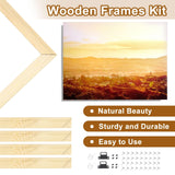 uxcell DIY Canvas Stretcher Bars, 8 x 8 Inch Canvas Frame Wooden Frames Kit Sturdy Stretcher Frames for Oil Paintings Prints Posters uxcell