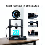 Creality Ender 3 V3 SE 3D Printer, 250mm/s Faster FDM 3D Printers with CR Touch Auto Leveling, Sprite Direct Extruder Auto-Load Filament Dual Z-axis & Y-axis, Printing Size 8.66 * 8.66 * 9.84 inch Creality