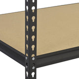 Muscle Rack UR245P-BLK 5-Shelf Unit, 48" Width x 72" Height x 24" Depth Muscle Rack