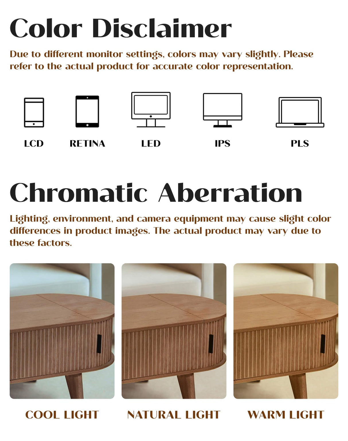 Pruchant Oval Lift Top Coffee Table with Storage, 47.2" Mid Century Modern Living Room Center Table with 180° Sliding Tambour Door, Wood Fluted Coffee Table for Home Office, Walnut Pruchant