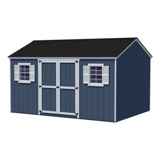 Little Cottage Co. 12x16 Value Workshop Shed, Wood Do-It-Yourself Precut Kit, Outdoor Storage for Backyard, Garden, Patio, Lawn - WoodArtSupply