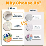 CRZMODE Halloween Paint by Numbers Kit for Adults, Book Paint by Numbers for Adults, Acrylic Painting Crafts for Home Decor Gift (16x20inch) CRZMODE