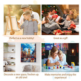 Artunion Big Ben Paint by Numbers Kit for Adults,London City Street Paint by Number Kits, DIY Oil Painting Paint by Number Kits on Canvas Arts Craft for Home Wall Decor 16x20 Inch Artunion