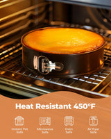 Kootek Cake Pan Set of 3, Nonstick Springform Pans with Removable Bottom, 4, 7, 9 Inch Round Cheesecake Baking Pans with 50 Pcs Parchment Paper Liners Kootek