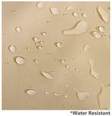 uHousDeco Outdoor 3 Triple Seater Hammock Patio Swing Chair Cover, Water-Resistant, All Weather Protection, Beige Color uHousDeco