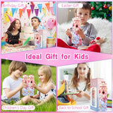 Decorate Your Own Water Bottle Kits for Girls, Birthday Gift for Girls, 4-12 Year Old Girl Gifts, Girls Water Bottle and DIY Gem Stickers with Crafts Kits for Girls, Valentines Easter Gift for Girls Liwidon