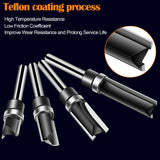 Pattern Flush Trim Router Bit Set, LANGSKIP'S 4PCS 1/4 Inch Shank Top Bearing Flush Trim Router Bit, Carbide Template Router Bits 1/2”, 3/4”, 1”, 1-1/2'' with Updated YG6X Carbide, Durable for DIY LANGSKIP'S