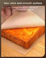 Parchment Paper Sheets, 9x13 In Non-Stick Precut Baking Parchment for Baking, Grilling, Air Fryer, Steaming, and More (Unbleached) - Quarter Sheet Size, Perfect for Bread, Cakes, Cookies, 100PCS Amfocus