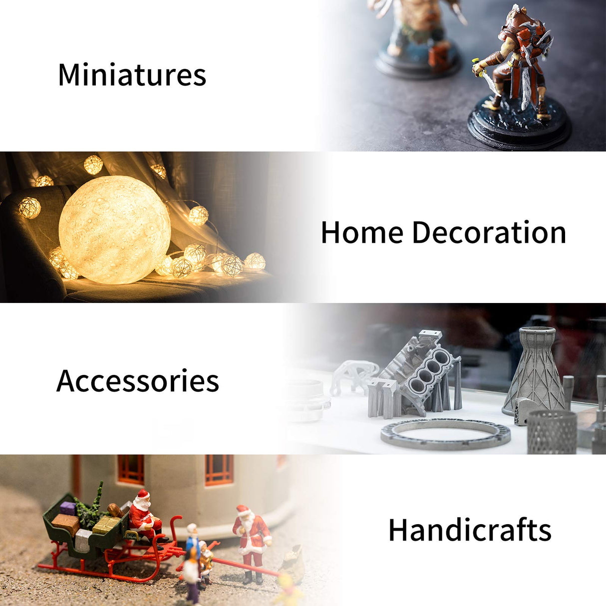 ANYCUBIC 3D Printer Filament PLA 1.75mm, FDM Printer Filament 1kg Spool (2.2 lbs), Dimensional Accuracy +/- 0.02 mm (1kg, Black) ANYCUBIC