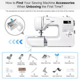 Sewing Machine Computerized Embroidery Sewing Machine with 60 Unique Built-in Stitch Uten