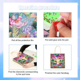 Tontut Diamond Painting kit Handbag Beautiful Scenery DIY Handmade Diamond Pattern Creative Gift Large Capacity Commuting Leisure Bag Tontut