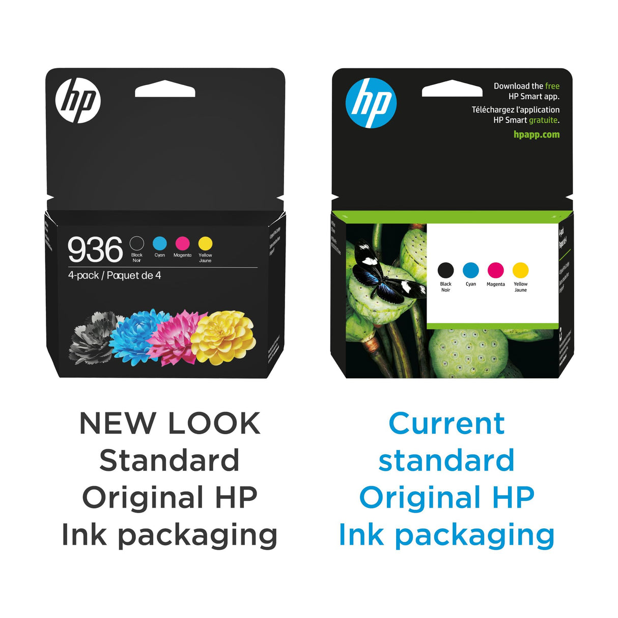 HP 936 Black, Cyan, Magenta, Yellow Ink Cartridges (4-pack) | Works with : OfficeJet 9122e; Pro: 9110b, 9125e, 9128e, 9130b, 9135e; OfficeJet Pro Wide Format 9730e | Eligible for Instant Ink | 6C3Z5LN HP