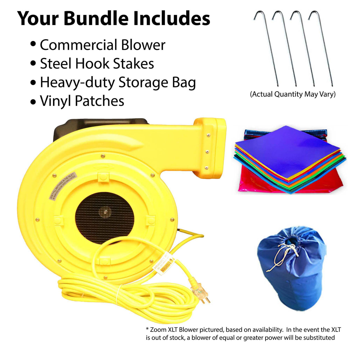 40-Foot Long Inflatable Obstacle Course with Climbing Wall, Venom Yellow and Black, 11-Foot Wide by 11-Foot Tall, Commercial Grade Interactive 2 Lane Bounce House for Kids, Blower, and Stakes Included TentandTable