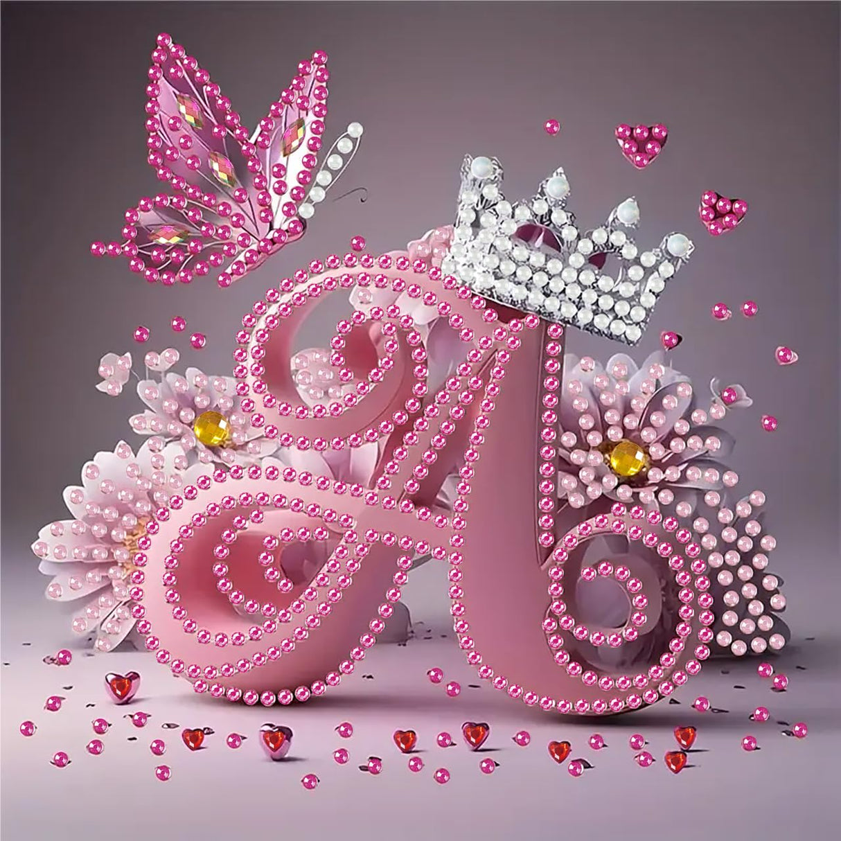 GXGLLPZBY DIY Diamond Art Kits, 5D Special Shaped Letter A Diamond Painting for Beginners Adults, Paint by Diamonds Dot Gem Art Kits, Home Wall Decor 11.8x11.8in GXGLLPZBY