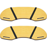 Thyle 2 Pcs Wood Curved Lap Desk 30.5'' x 12.5'' Lap Table with Handles Wooden Lap Board Curved Keyboard Lap Tray for Laptop Computer Mouse Thyle