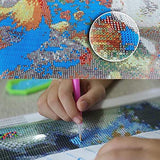 Japanese Cuisine Diamond Painting DIY 5D, Numbering Kit,Graffiti Delicious Sushi Artwork Lemon and Sakura Wall Art Food Crystal Rhinestone Pictures Fast Food Art Home Decor Adults Gift(12''Wx 16''H) Tucocoo