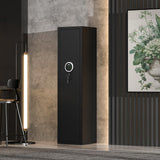 5-6 Rifle Gun Safe, Large Gun Cabinet for Home Rifles and Shotguns, Quick Access Gun Safe with LED Light and Removable Shelf kavey