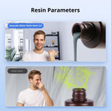 ANYCUBIC 3D Printer Resin, Water Washable Resin 2.0, No Need Extra Alcohol and Easy to Clean, Fast Curing, Low Odor, Wide Compatibility for All LCD Resin 3D Printers (Clear, 1kg) ANYCUBIC