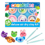 Ooly Air Dry Clay for Kids, 24 Colors Modeling Clay with 3 Shaping Tools, Play Dough Gifts for Kids, Craft Supplies - Creatibles Ooly