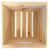 Wilson Wood Unfinished Cube Pine Crate for Storage and Decoration at Home, Office, Kitchen, Bedroom, and Retail (12.5"x12.5"x9.25") (Set of 2) Wilson