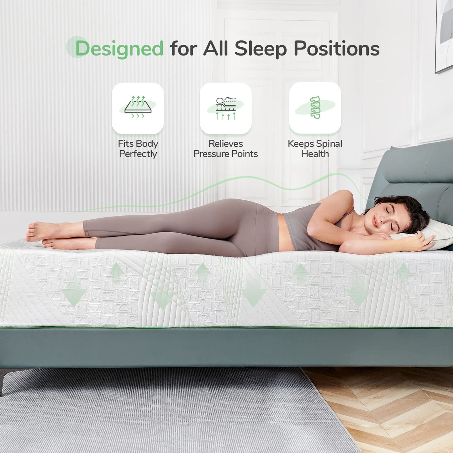 Novilla King Mattress in a Box, Memory Foam Mattress King Size 10 Inch, Medium Firm Mattress for Back Pain Relief and Support, Gel Infused, Ataraxia