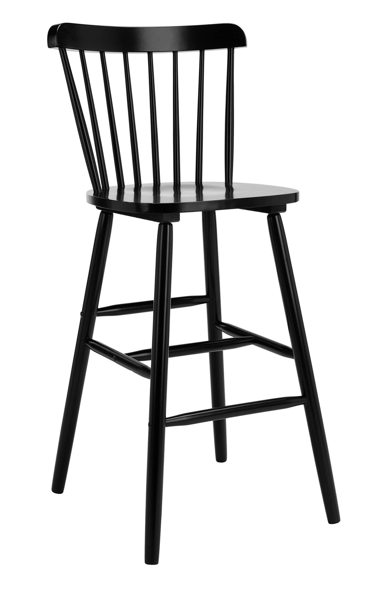 Safavieh Home Collection Galena Spindle Back Black Bar 30-inch Stool (Set of 2) SAFAVIEH