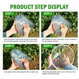 Vumdua Cloche Garden Dome, 6 Pack Plant Covers, Clear Plastic Dome, Humidity Domes for Seed Starting Greenhouse, Plant Dome with 18 Ground Securing Pegs & 10 Plant Label (7.3" D x 6.9" H) Vumdua