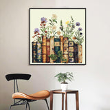 Yezavesu Framed Paint by Numbers Kit for Adults Beginner & Kids Ages 8-12, Book Paint by Numbers Without Easel, DIY Number Painting for Adults Flowers for Home Wall Decor Gift 10x 10 inch Yezavesu