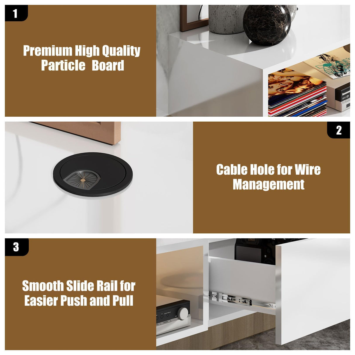 HedoAjim LED Floating TV Stand for 65 70 75 78 88 95+ inch TV, Entertainment Center with Light and Storage Cabinet Media TV Console Shelf for Wall for Living Room Bedroom (White with Led Lights) HedoAjim