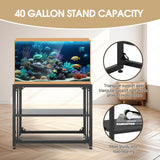 Grehitk Fish Tank Stand, Aquarium Stand for 40 Gallon, Upgrade Aquarium Turtle Tank, Adjustable 2-Tier Fish Tank Rack Shelf, Reptile Tank Terrariums Tank Breeder Reptile Tank Stand Tank not Included Grehitk