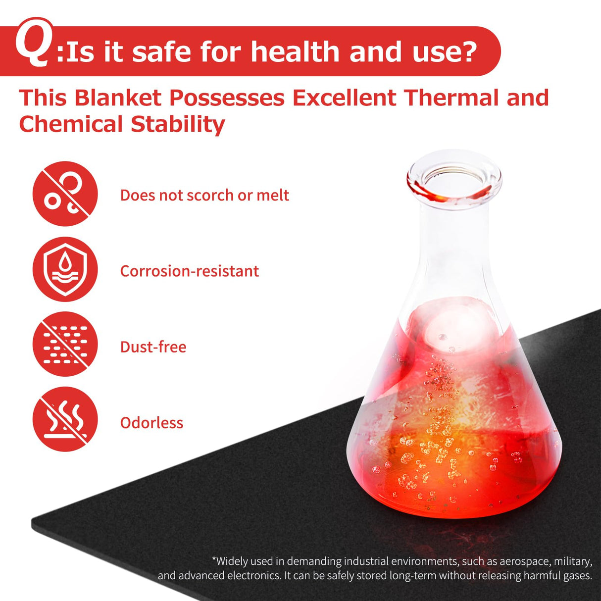 Matace 40x40 Inch Large Fireproof Welding Blanket & Pad, 5mm Thickened Fire Resistant Carbon Felt Cloth, Flame Retardant Fabric, Heat Shield for Grill Cover, Soldering, Firepit, Smoker, Black Matace