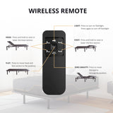 EGOHOME Split King Adjustable Bed Frame and 14 inch Memory Foam Mattress, Wireless Remote Adjustable Bed Base with 12" Metal Legs and Head and Foot Incline, Zero Gravity, Easy Assembly MLILY