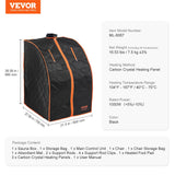 VEVOR Portable Sauna Tent Personal Sauna Kit for Home Spa, Detoxify & Soothing Infrared Heated Body Therapy, Time & Temperature Remote Control with Chair & Floor Mat 1050W VEVOR