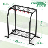 Trieez Extra Large Garden Tool Organizer for Garage, NEVER FALL OVER - Yard Tool Organizer Garage for Organization and Storage, Tool Rack for Shed, Outdoor, Tool Stand Trieez