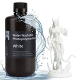 ELEGOO Water Washable 3D Printer Resin LCD UV-Curing Resin 405nm Standard Photopolymer Resin for Mars Saturn Jupiter MSLA DLP LCD 3D Printing 1000Gram White ELEGOO