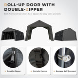 MELLCOM 13 x 20 FT Heavy Duty Carport, Portable Garage with All-Steel Metal Frame & Vents, Anti-Snow Car Canopy Outdoor Storage Shelter shed for Car, Truck, Boat MELLCOM