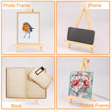 ESRICH 4 Pack 9 Inch Wood Easels, Easel Stand for Painting Canvases, Art, and Crafts, Tripod, Painting Party Easel, Kids Student Tabletop Easels for Painting, Portable Canvas Photo Picture Sign Holder ESRICH