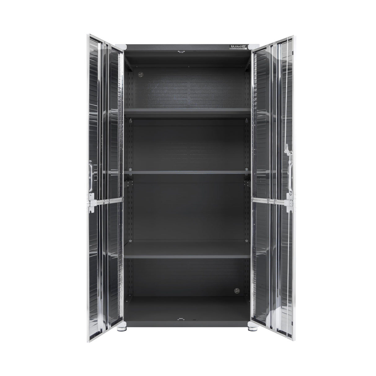 Seville Classics UltraHD Solid Steel Lockable Metal Storage Cabinet Locker Organizer, w/Adjustable Shelves for Garage, Warehouse, Office, Classroom, Graphite, 36" W x 24" D x 72" H Seville Classics