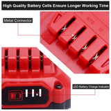 ELEFLY 2 Pack 20V 3.0Ah Lithium Battery Compatible with Craftsman 20V Battery CMCB201 CMCB202-2 CMCB204-2, Compatible with Craftsman V20 Series 20V Max Cordless Power Tools ELEFLY