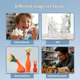 3D Printing Filament Basic PLA Filament 1.75mm 300mm/s 1kg Cardboard Spool Dimensional Accuracy +/- 0.03 mm Fit Most 3D FDM Printer-Grey 3DHoJor