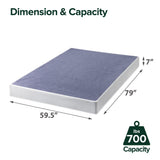 ZINUS 7 Inch Metal Smart Box Spring with Quick Assembly, Mattress Foundation, Strong Metal Frame, Easy Assembly, Queen Zinus