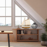 SAILINGSTORY Wooden Sailboat Decor Sail Boat Model Ship Sailing Yacht for Home Decoration Wood Color HOME DECOR SAILINGSTORY