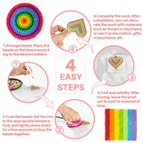 Sukh 5400+Pcs Fuse Beads - Fuse Beads Kit Melty Beads Kit Melting Beads Fuse Beads Bulk Iron Beads for Kids Crafts, Ideal for Boys and Girls Christmas Birthday Gifts Mix 24 Colors 5mm Sukh