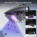 Mattress Vacuum Cleaner 6-in-1 Bed Vacuum with 15Kpa Suction 450W & 120000 RPM/Min Dual Brushroll Rotation Handheld Vacuum Widened Suction Port, Corded Minthouz
