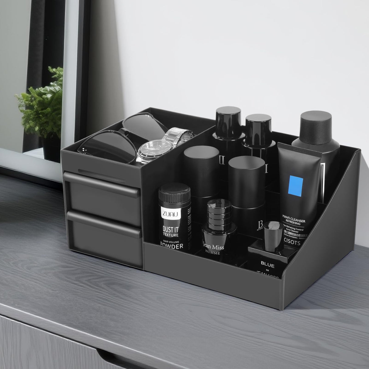 YIOJOYD Mens Cologne Organizer,Bathroom Organizers,Organizer For Men,Cologne Stand,Perfume Tray,Perfume Stand,Cologne Holder,Toothbrush Holders,Bathroom Shelf,Counter Storage,Brush Holder YIOJOYD