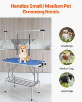 VEVOR Pet Grooming Table, 36 x 24 Inch with 2 Height Adjustable Arms, 330LBS Static Weight Capacity, Foldable Dog Groom Station with No-Sit Haunch Holder with Grooming Loop, for Medium and Small Dogs VEVOR