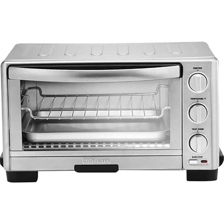 Cuisinart TOB-1010 Toaster Oven Broiler, 11.875" x 15.75" x 9", Stainless Steel Cuisinart