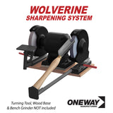 Oneway Wolverine Grinding Jig with Quad Setup Jig for Sharpening Workshop Tools • Woodturning Gouges • Chisels • Scrapers • Skews and Wood Carving Tools Oneway
